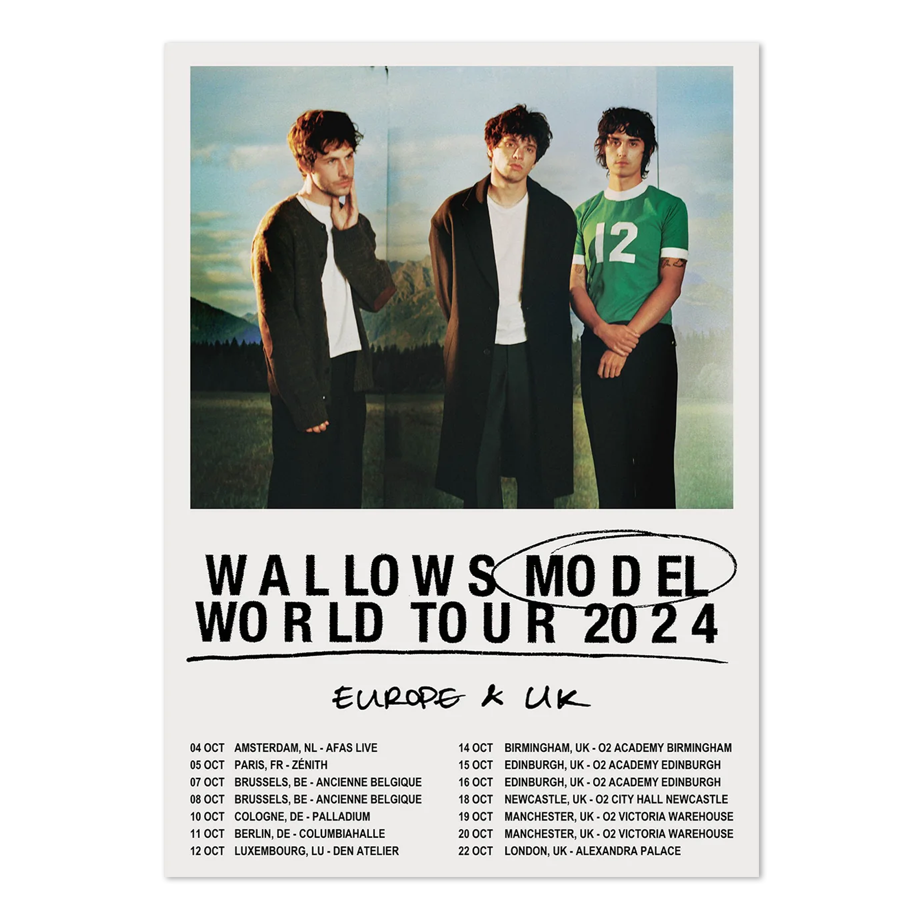Model Europe + UK Tour Poster | Wallows | Official Store