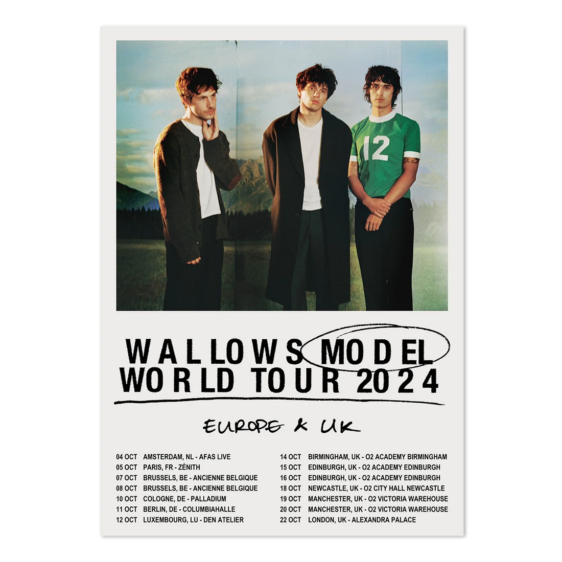 Model Europe + UK Tour Poster – Wallows