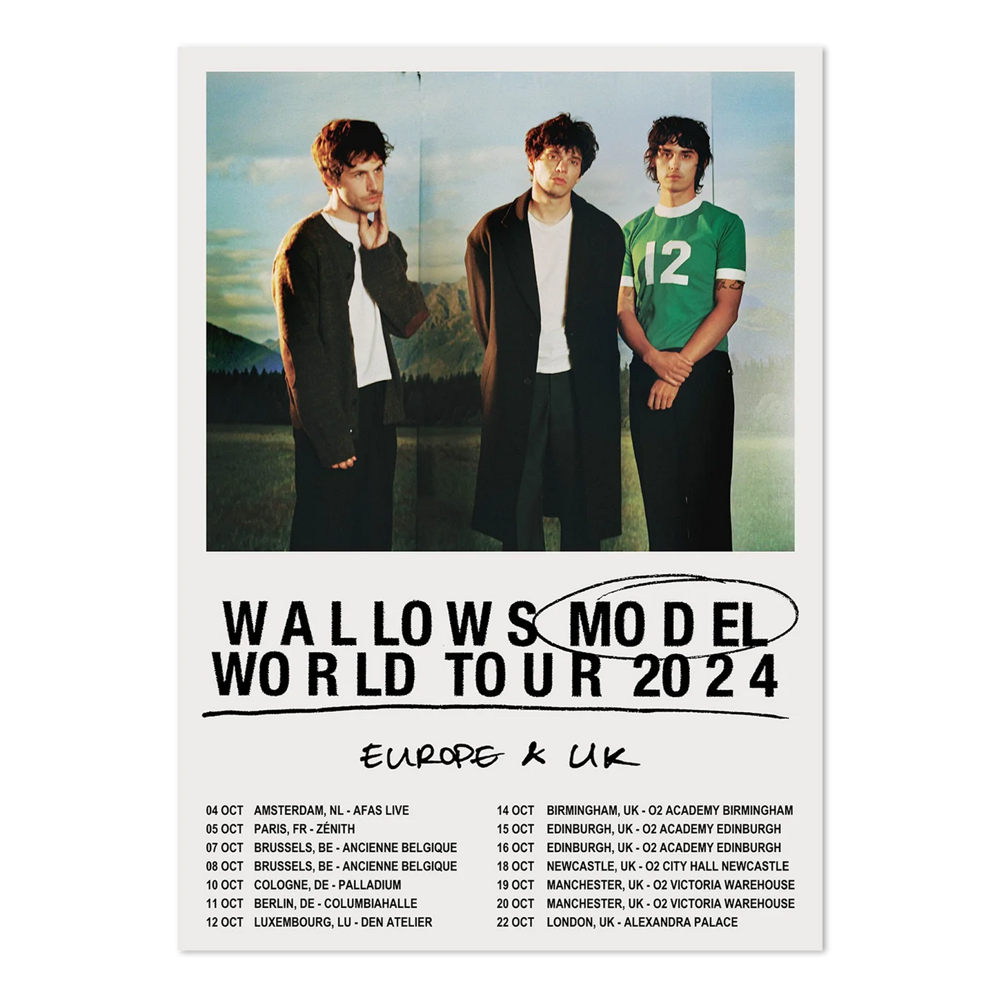 Model Europe + UK Tour Poster