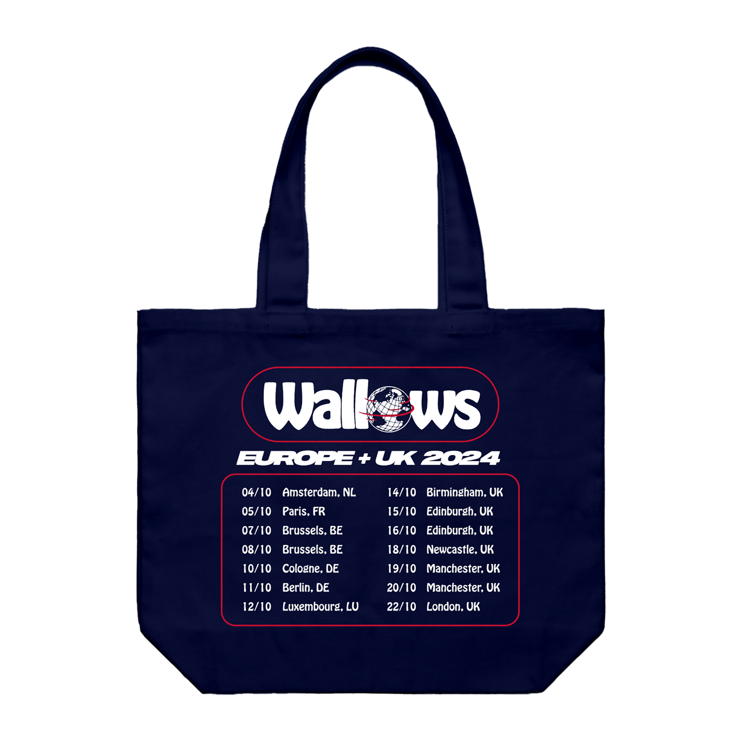 Globe World Tour Tote Bag